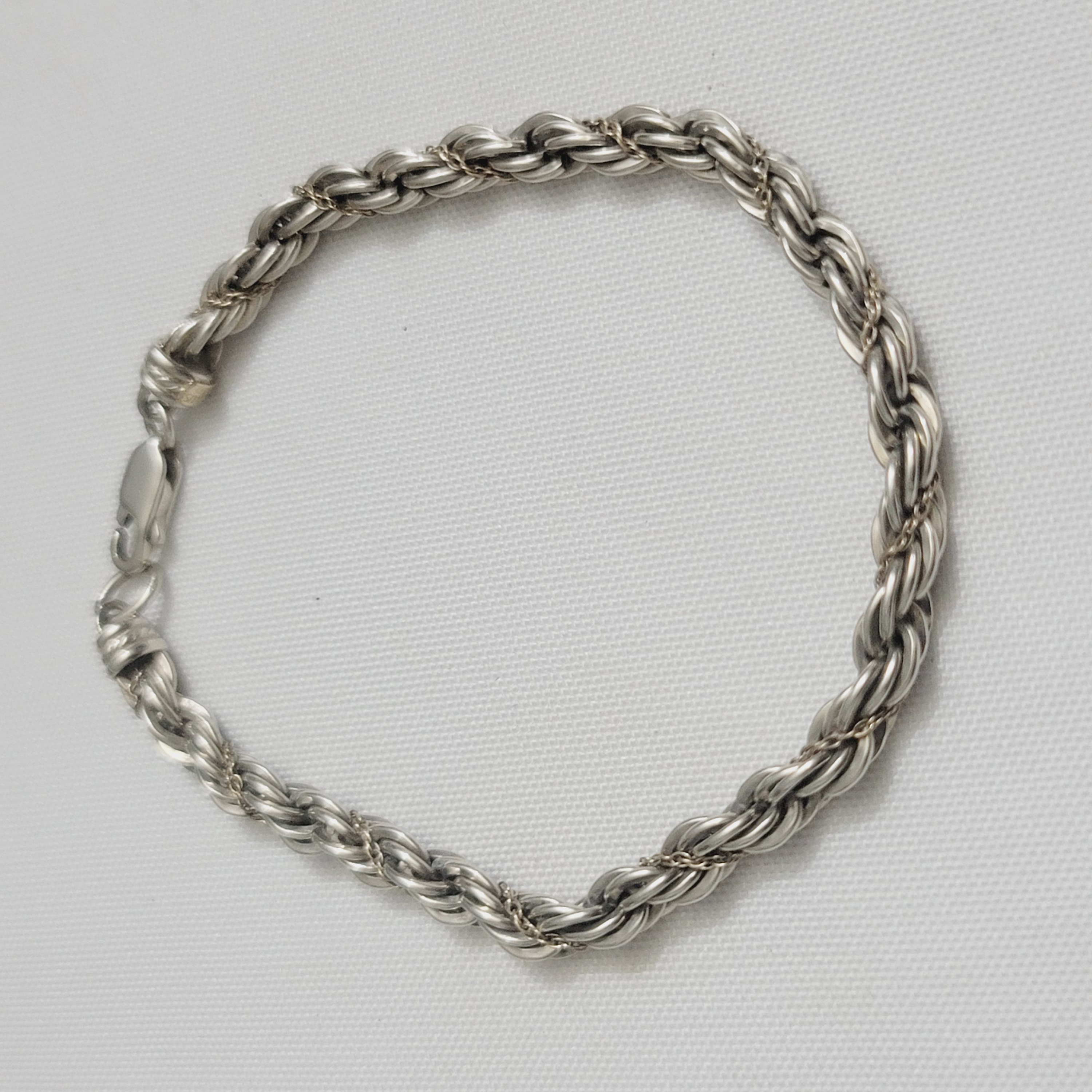 Precious Precious 14kt Gold Sterling Silver Rope Bracelet